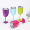 Stainless Steel Insulated Wine Glass Unbreakable Champagne Goblet 