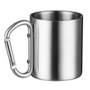 Stainless Steel Double Wall Backpacking Camping Carabiner Mugs