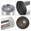 Modern Curve Vacuum Insulated Stainless Steel Tumbler