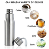 Stainless Steel Portable Single Wall Metal Sport Water Bottle