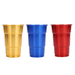 Metal Aluminum Cups Drinking Tumbler Unbreakable Beer Cups