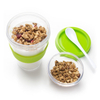 Customized Wholesale Plastic Milk Oatmeal Cup With Spoon
