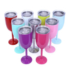 Stainless Steel Insulated Wine Glass Unbreakable Champagne Goblet 