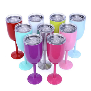 Stainless Steel Insulated Wine Glass Unbreakable Champagne Goblet 