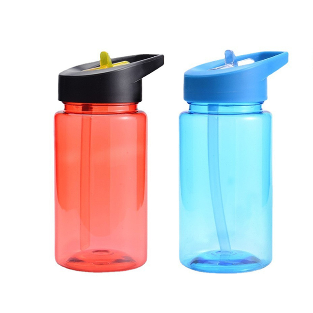 Fitness Sports Lightweight Kids Water Bottle With Straw