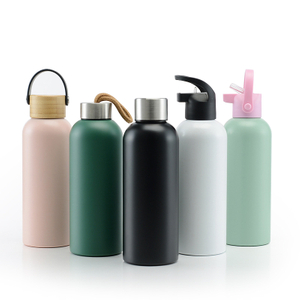 Stainless Steel Insulated Sport Bottle Travel Mug with Straw