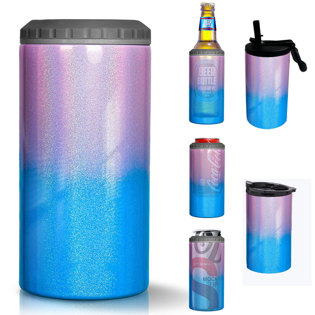 Wholesale Insulated 3 in 1 Stainless Steel Beer Can Cooler 