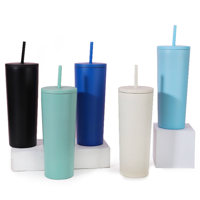 Stainless Steel Insulated Water Tumbler With Lid And Straw