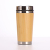 Stainless Steel Bamboo Insulated Coffee Tumbler Travel Mug