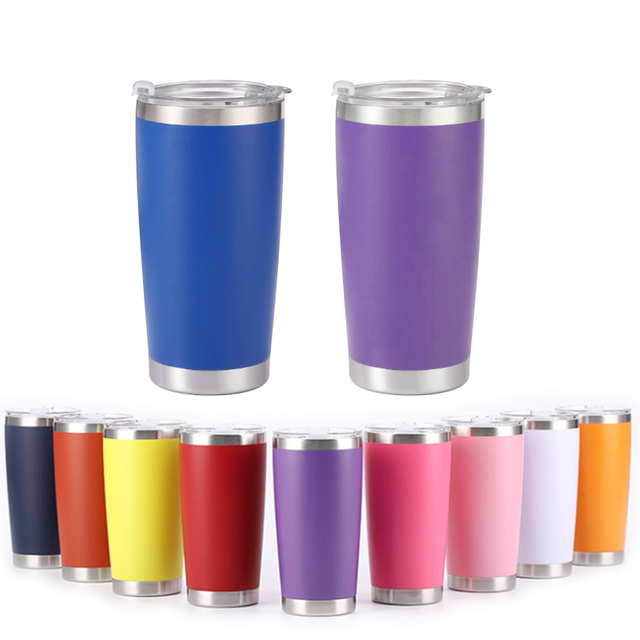 Quench Stainless Steel Double Wall Tumbler with Straw