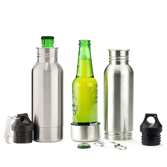 Stainless Steel Beer Bottle Insulator & Portable Cup Set