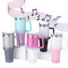 Customized Bluetooth Speaker Insulated Tumbler with Handle