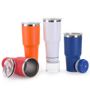 Tumbler With Bluetooth Speaker 30oz Personalization Available 