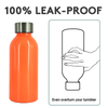 Reusable Aluminum Water Bottle With PP/Metal Cap