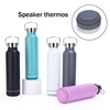 Insulated Water Bottle with Rechargeable Bluetooth Speaker