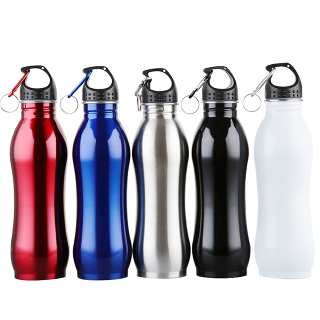 750ml Single-Layer Stainless Steel Water Bottle With Handle
