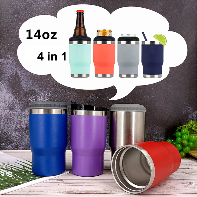 Stainless Steel 4 in 1 Can Cooler For Beer And Soda Supplier 