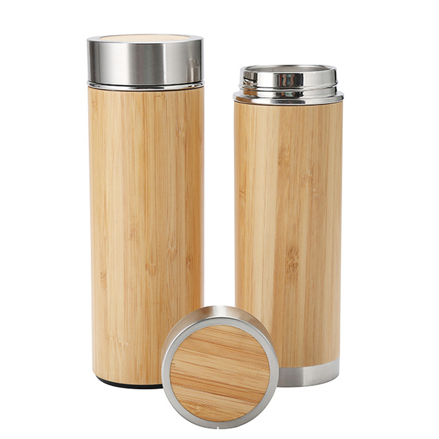Bamboo Stainless Steel Thermos Tumbler Mugs Bottle Manufacturer