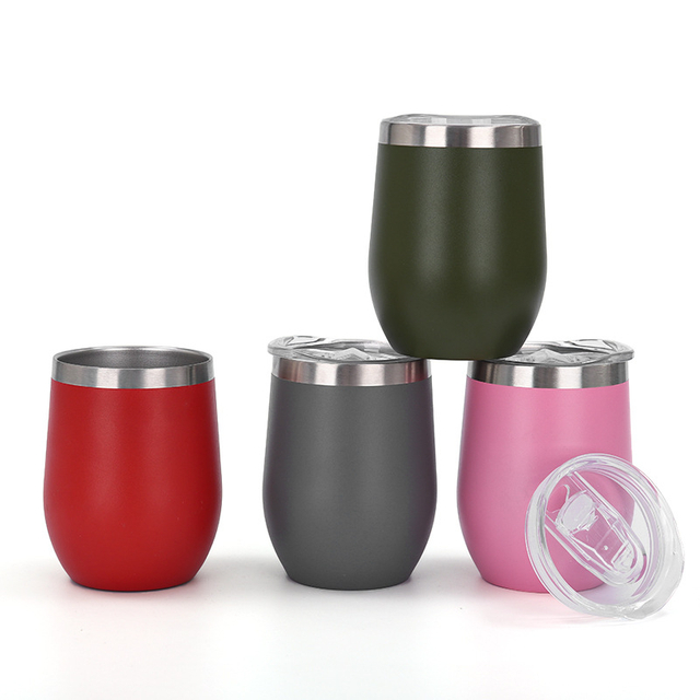 12oz Stainless Steel Vacuum Insulated Wine Tumbler