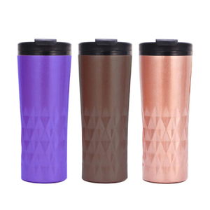 Double Wall Stainless Steel Coffee Tumbler with Lid