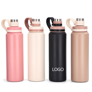 Stainless Steel Flask Bottle 600ml/800ml Portable Straw