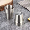 Double Walled Stainless Steel Tumblers Reusable Drinking Cups