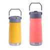 IceFlow Stainless Steel Leakproof Cup with Straw And Handle