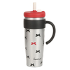 Large Insulated Stainless Steel Tumbler with Handle & Straw