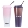 Customization Initial Stainless Steel Tumbler With Straw 