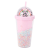 Rainbow Bubble Straw Cup Cold Drink Juice Plastic Tumbler