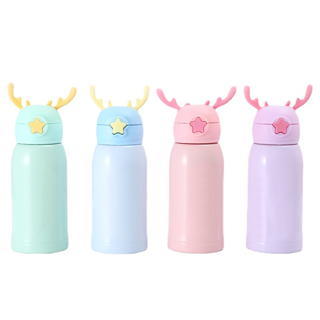 Vacuum Insulated Rambler Kids Bottle With Straw Cap Supplier