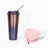 Customization Initial Stainless Steel Tumbler With Straw 
