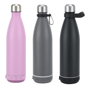 Stainless Steel Vacuum Bluetooth Speaker Smart Water Bottle