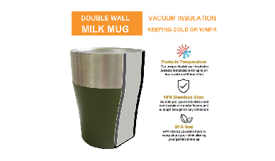 What is the physical principle used by the Stainless Steel Insulated Milk Tumbler?