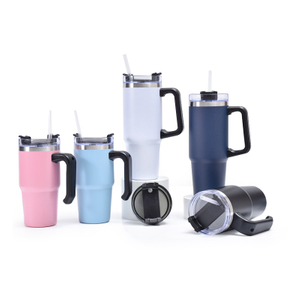 Powder Coated Stainless Steel Insulated Large Travel Mugs
