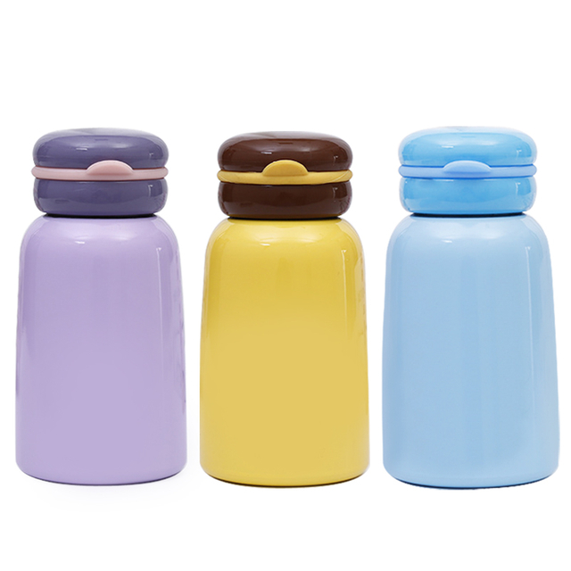 Bulk Stainless Steel Kids Water Bottle With Leather Sheath 