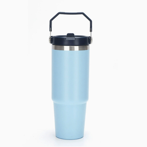 Stainless Steel Tumbler with Carry Loop Vacuum Travel Mug