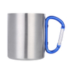 Stainless Steel Double Wall Backpacking Camping Carabiner Mugs